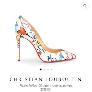 Christian Louboutin White Graffiti